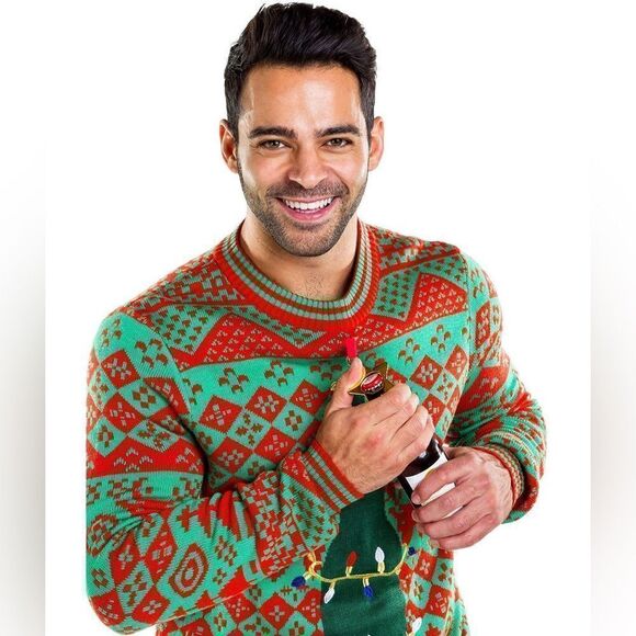 Tipsy Elves Men's Ugly Christmas Sweater Bottle
Opener M - Picture 4 of 8